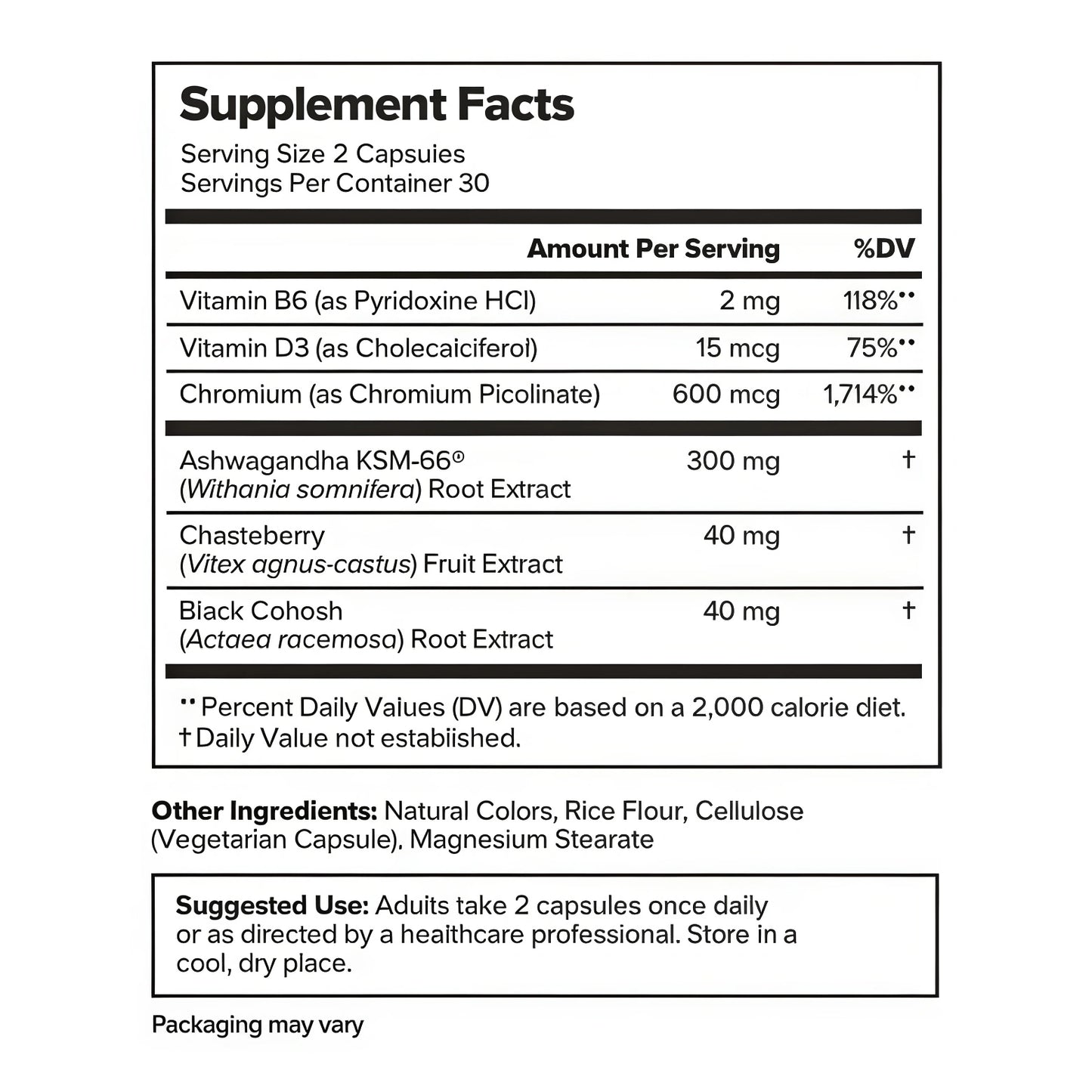 O Positiv MENO Vitamins for Menopause - Hormone-Free Menopause Supplement for Women - Black Cohosh & Ashwag and ha KSM-66 - Helps Relieve Hot Flashes, Night Sweats, Mood Swings - 30 Servings (Pack of 1)