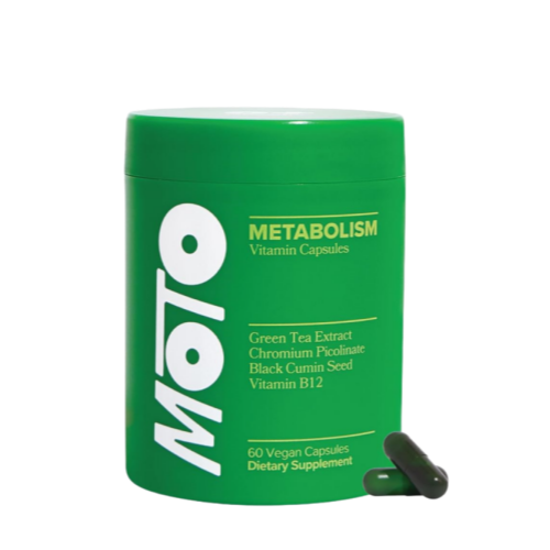 O Positiv Moto Women's Metabolism Support - Energy, Curb Cravings, Healthy Metabolism - Vegan Capsules, 30 Servings