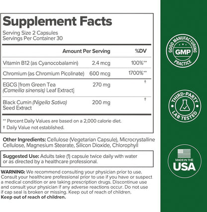 O Positiv Moto Women's Metabolism Support - Energy, Curb Cravings, Healthy Metabolism - Vegan Capsules, 30 Servings