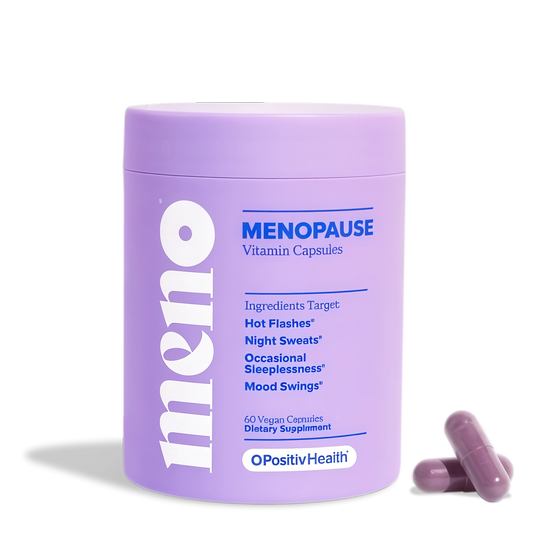 O Positiv MENO Vitamins for Menopause - Hormone-Free Menopause Supplement for Women - Black Cohosh & Ashwag and ha KSM-66 - Helps Relieve Hot Flashes, Night Sweats, Mood Swings - 30 Servings (Pack of 1)
