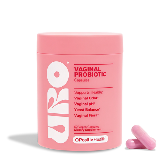 O Positiv URO Vaginal Probiotics for Women pH Balance with Prebiotics & Lactobacillus – Vaginal Health Supplement – Support Healthy Vaginal Odor & Flora, 60 Count (Pack of 1), 1 Month Supply